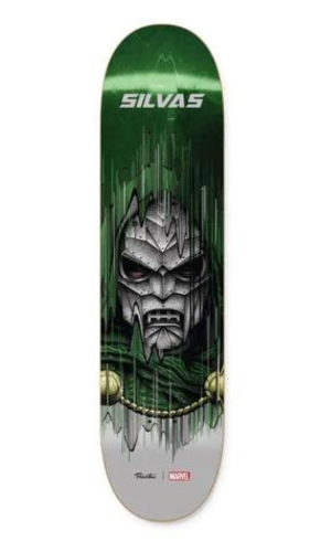 Miles Silvas |Primitive Skateboards X MARVEL | Doctor Doom | Skateboard Deck | 8.25 Inches