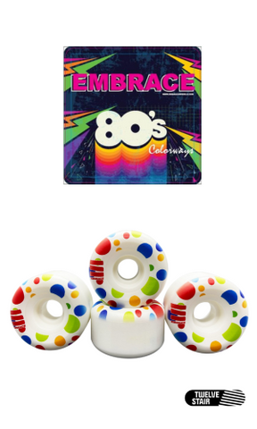 Embrace Wheels 80's "Polka Dot" Conical 53MM 102A - 4pk