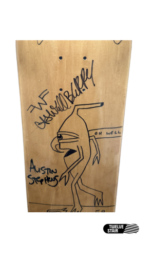 **EXTREMELY RARE** Hand Drawn Toy Machine Deck Signed by the 2002 Team