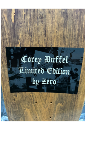 **RARE** Corey Duffell | ZERO Skateboards|Limited Edition Pro Model Guest Board | Skateboard Deck | 8.4 Inches