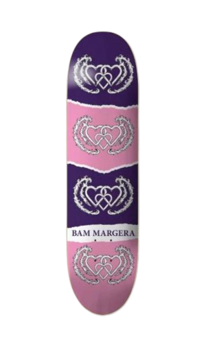 Bam Margera | The Heart Supply | Three Hearts | Skateboard Deck | 8.00 Inches