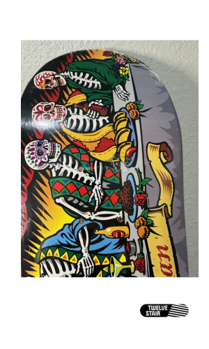 OG 2005 Santa Cruz Emmanuel Guzman Dining with the Dead Skateboard Deck Art