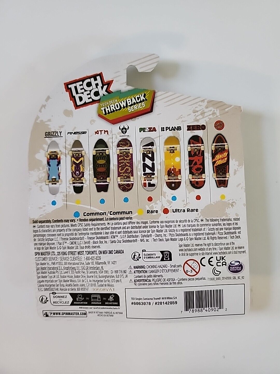 Tech Deck packaging reverse side