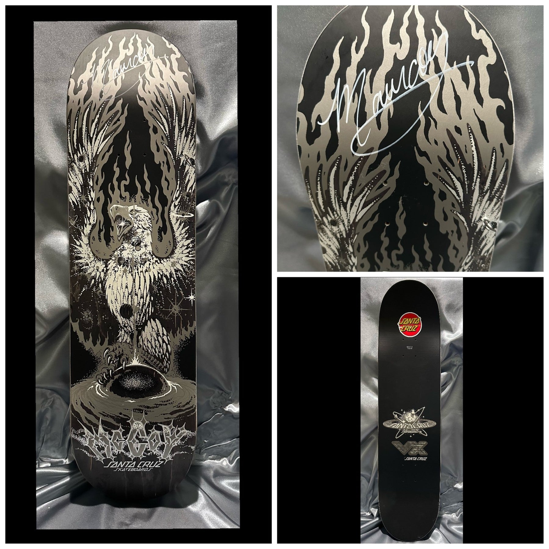 SIGNED Maurio McCoy | Santa Cruz Skateboards | COSMIC EAGLE (VX) | Skateboard Deck | 8.25 Inches