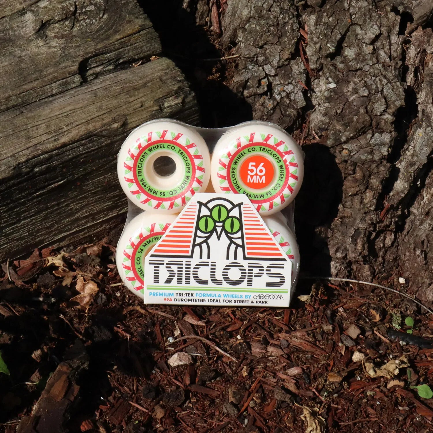 Triclops Skateboard Wheels 56mm Sniper 99A White