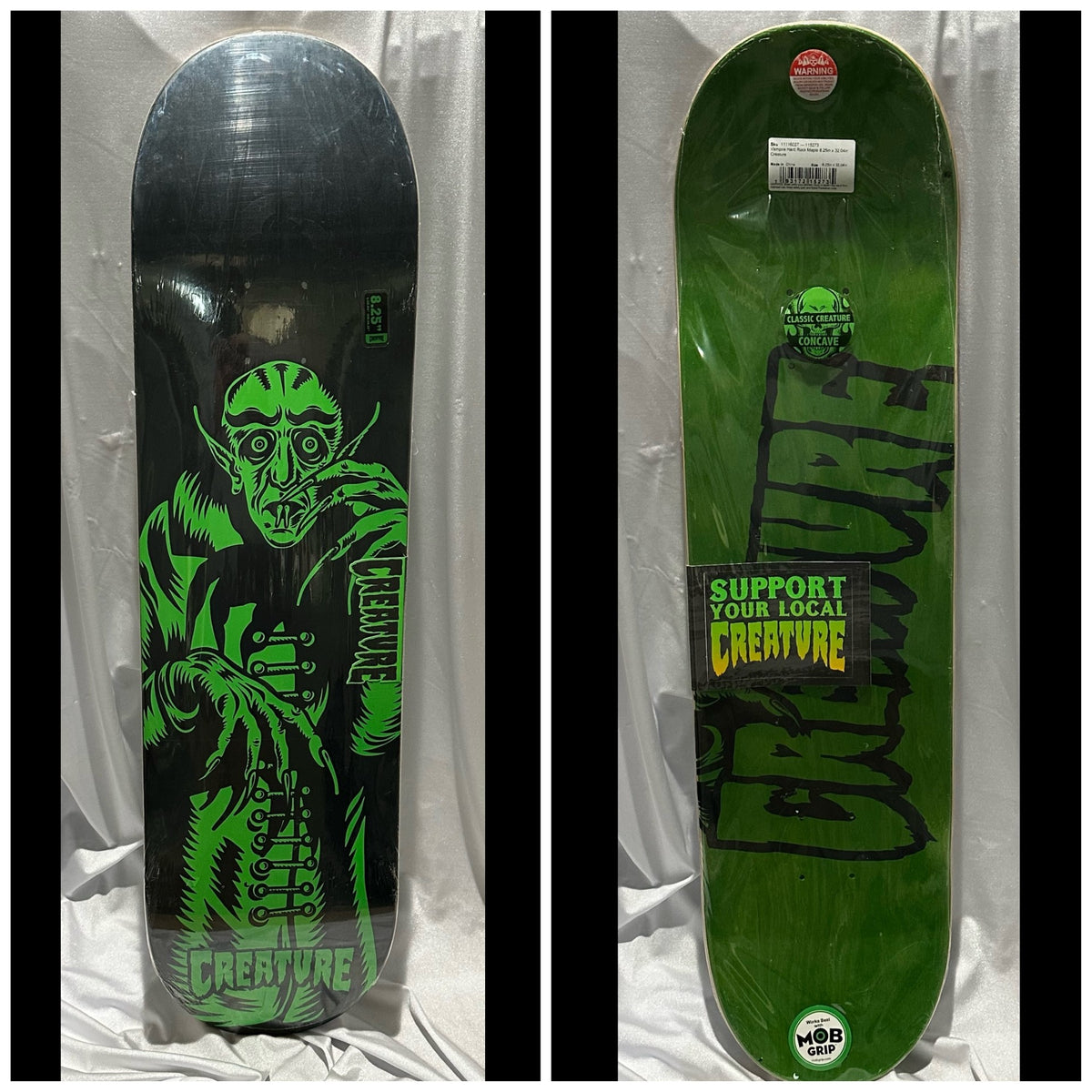 Creature Skateboards | Vampire Glow In Dark | Skateboard Deck | 8.25 Inches