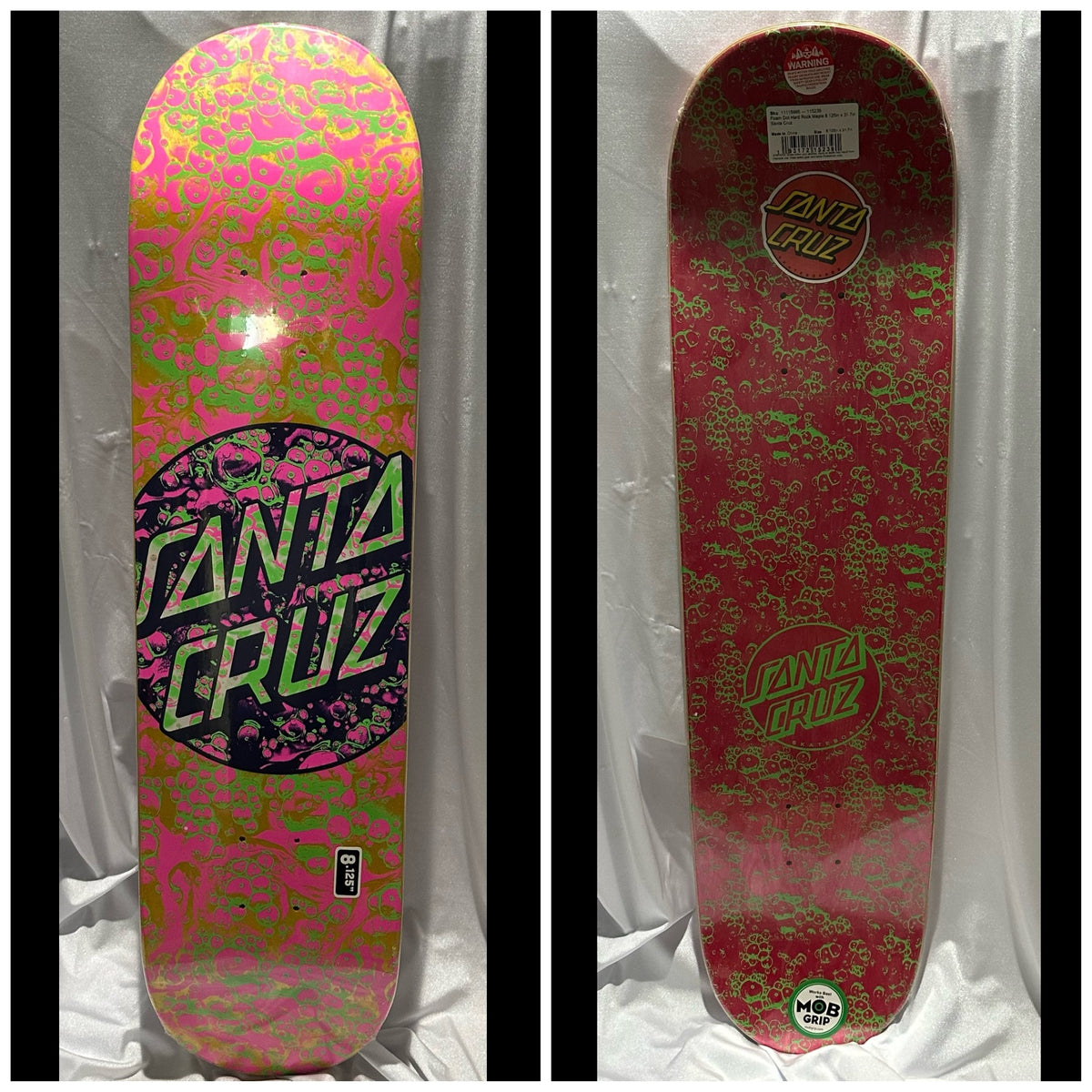 Santa Cruz Skateboards | Foam Dot | Skateboard Deck | 8.125 Inches
